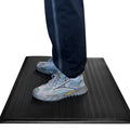 Ribbed Anti-Fatigue Mat, 3 x 2 ft, 5/8" Thick, Black