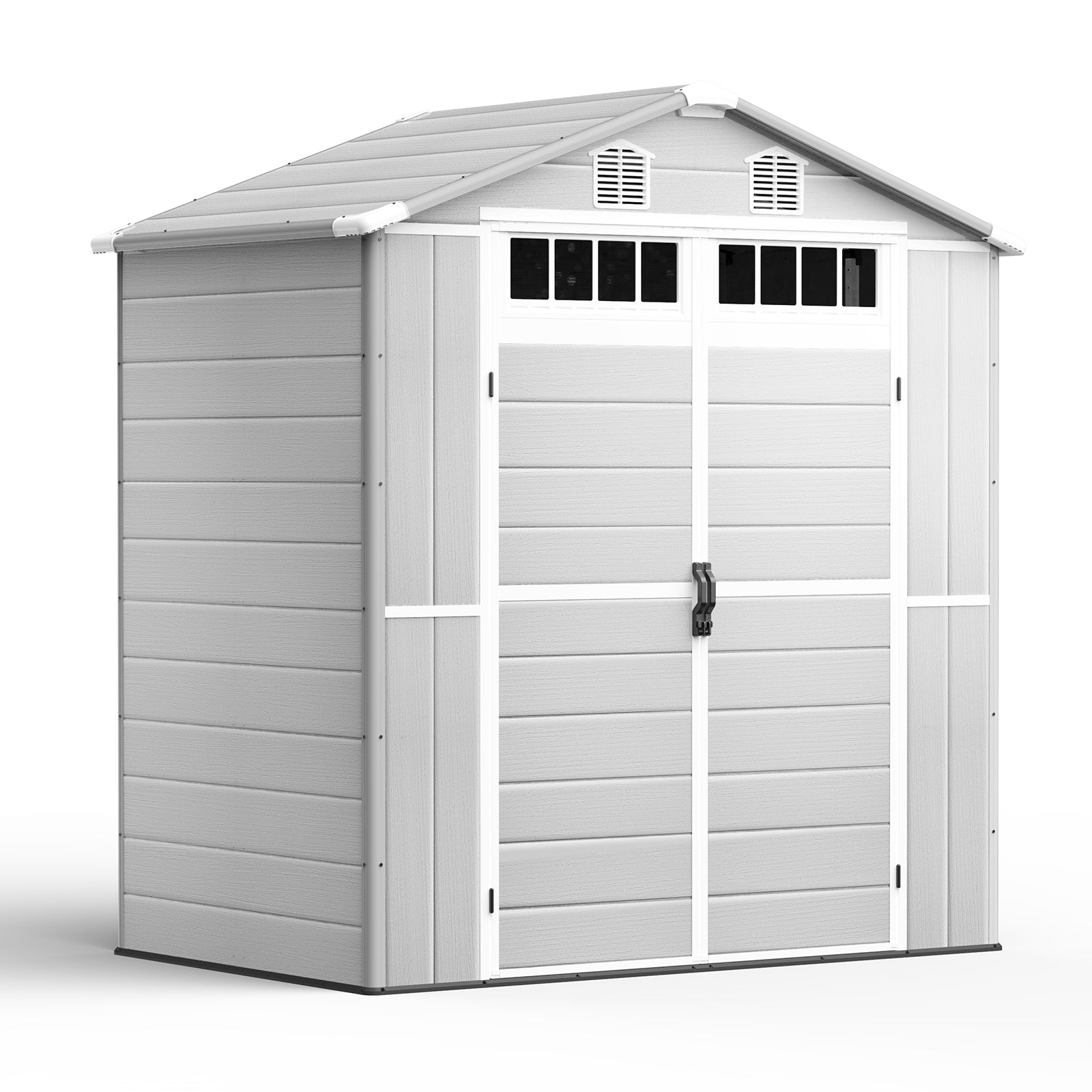 NORTHSKY Outdoor Storage Shed, 6 x 4.5 FT Plastic Storage Shed with Floor