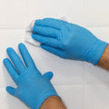6 mil Disposable Nitrile Gloves, Blue, Grain Grip, Large, 100 ct