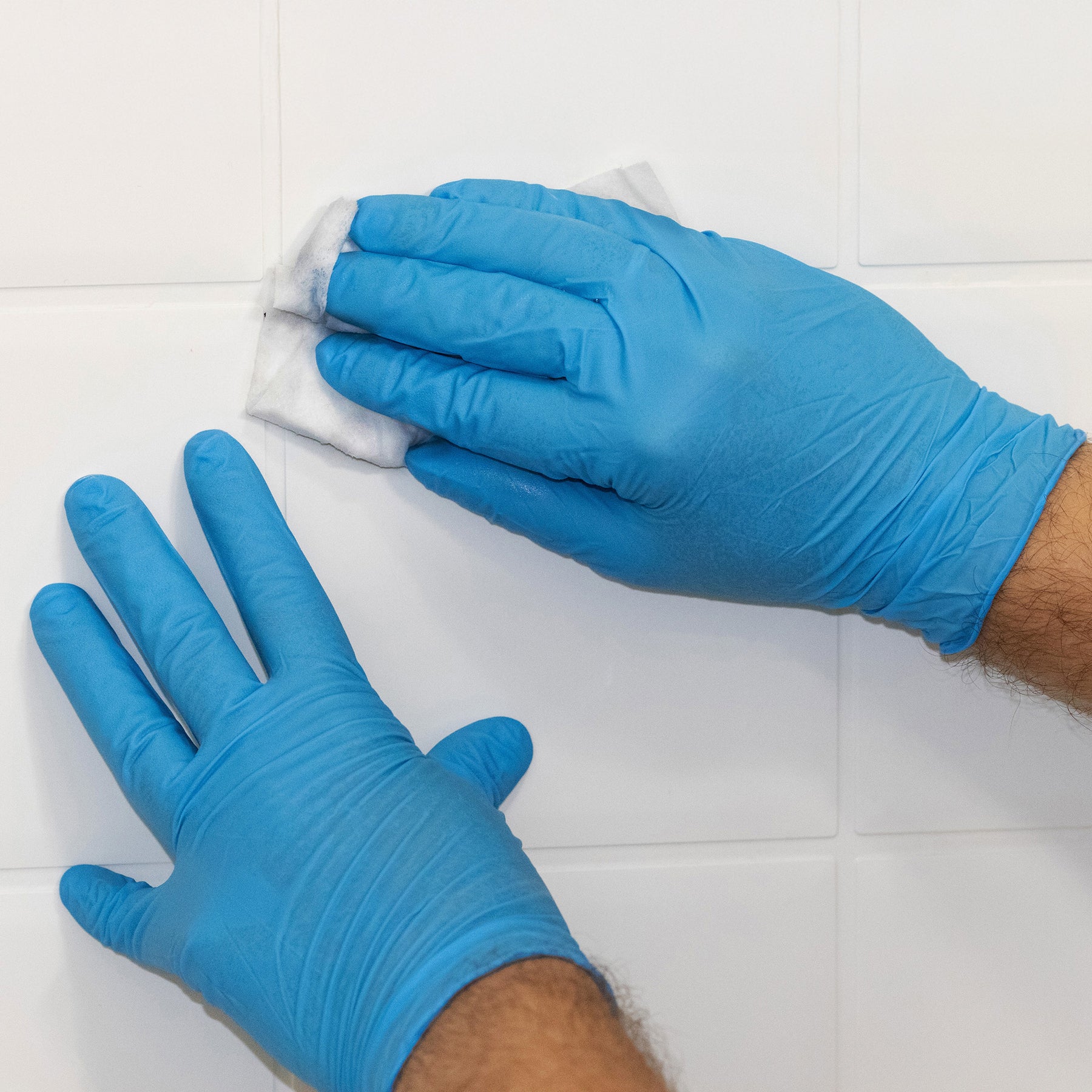 6 mil Disposable Nitrile Gloves, Blue, Grain Grip, Small, 100 ct