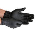 8 mil Disposable Nitrile Gloves, Black, Diamond Grip, XL, 100 ct