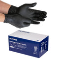 8 mil Disposable Nitrile Gloves, Black, Diamond Grip, Small, 100 ct