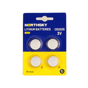 CR2025 Lithium Coin Batteries, 4 Pack