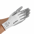 Cut Resistant Gloves, 13ga, Polyurethane Dip, M/8, Cut Level A2, Abrasion Level 5, 12 pairs