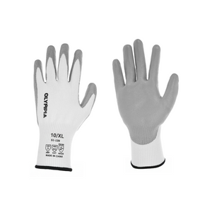 Cut Resistant Gloves, 13ga, Polyurethane Dip, XL/10, Cut Level A2, Abrasion Level 5, 12 pairs