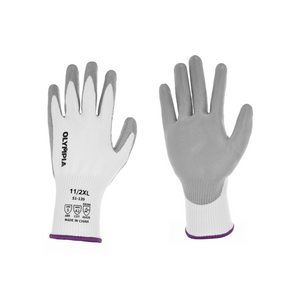 Cut Resistant Gloves, 13ga, Polyurethane Dip, XXL/11, Cut Level A2, Abrasion Level 5, 12 pairs