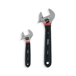 2-Piece Adjustable Wrench Set with Cushion Grip