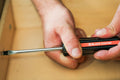 Magnetic Slotted Screwdriver 3/8 – Standard Grip Acetate Handle, 8 in Shank, 12-3/4 in Overall