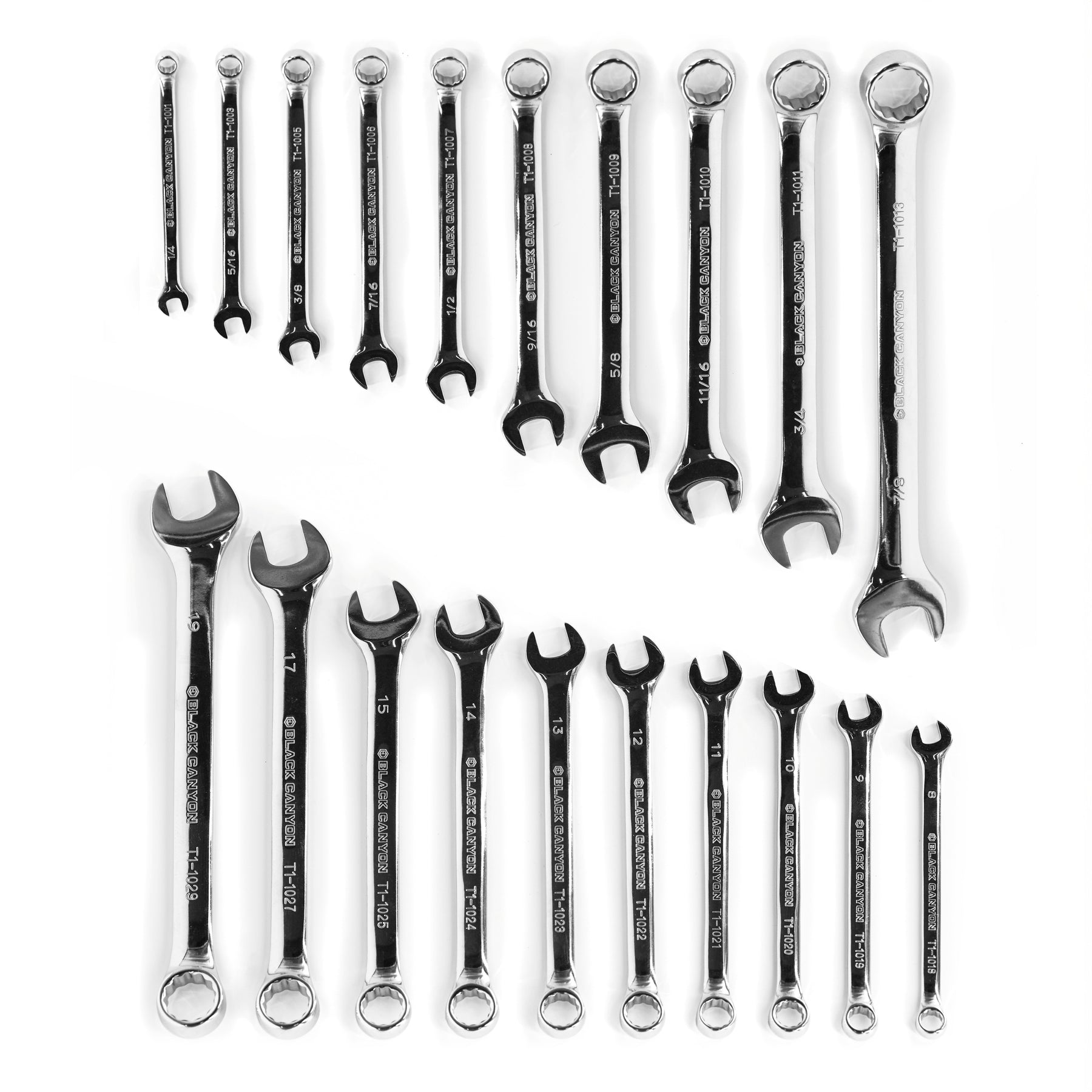 20-Piece SAE/Metric Combination Wrench Set