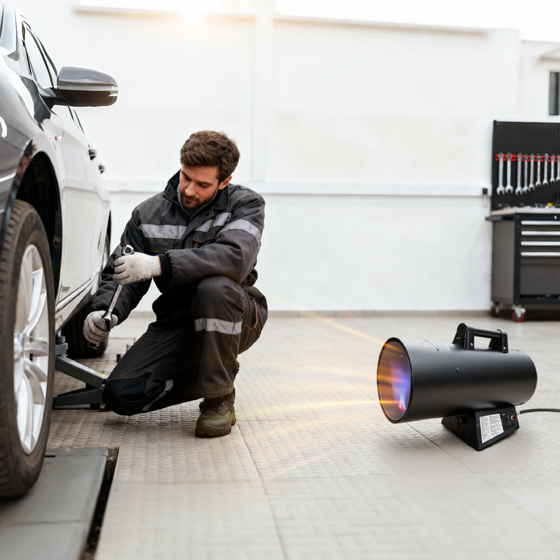 Portable Propane Torpedo Heater, 85,000 BTU