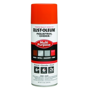 Rustoleum® Industrial Choice® 1600 System Aerosol, 12oz, OSHA Safety Orange, High-Gloss