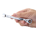1/4" Ratcheting Combination Wrench, 12-Point Box End & Hex Opening