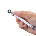 1/4" Ratcheting Combination Wrench, 12-Point Box End & Hex Opening