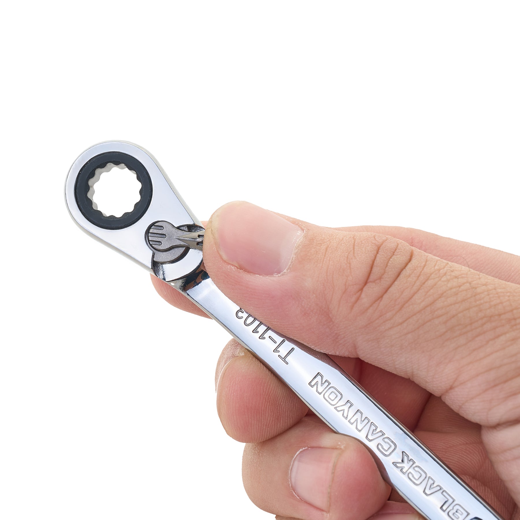 5/16" Ratcheting Combination Wrench, 12-Point Box End & Hex Opening