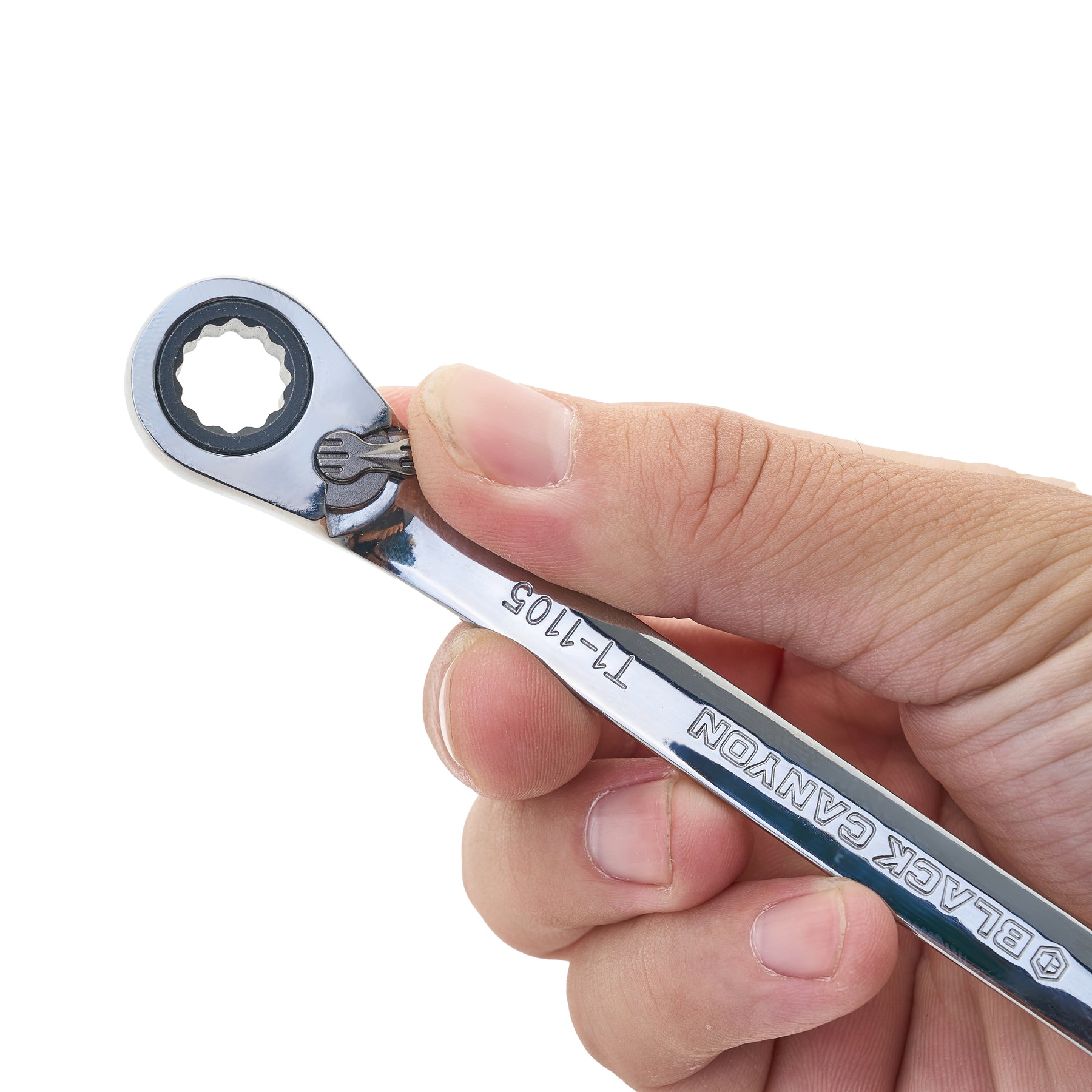 3/8" Ratcheting Combination Wrench, 12-Point Box End & Hex Opening