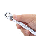 7/16" Ratcheting Combination Wrench, 12-Point Box End & Hex Opening