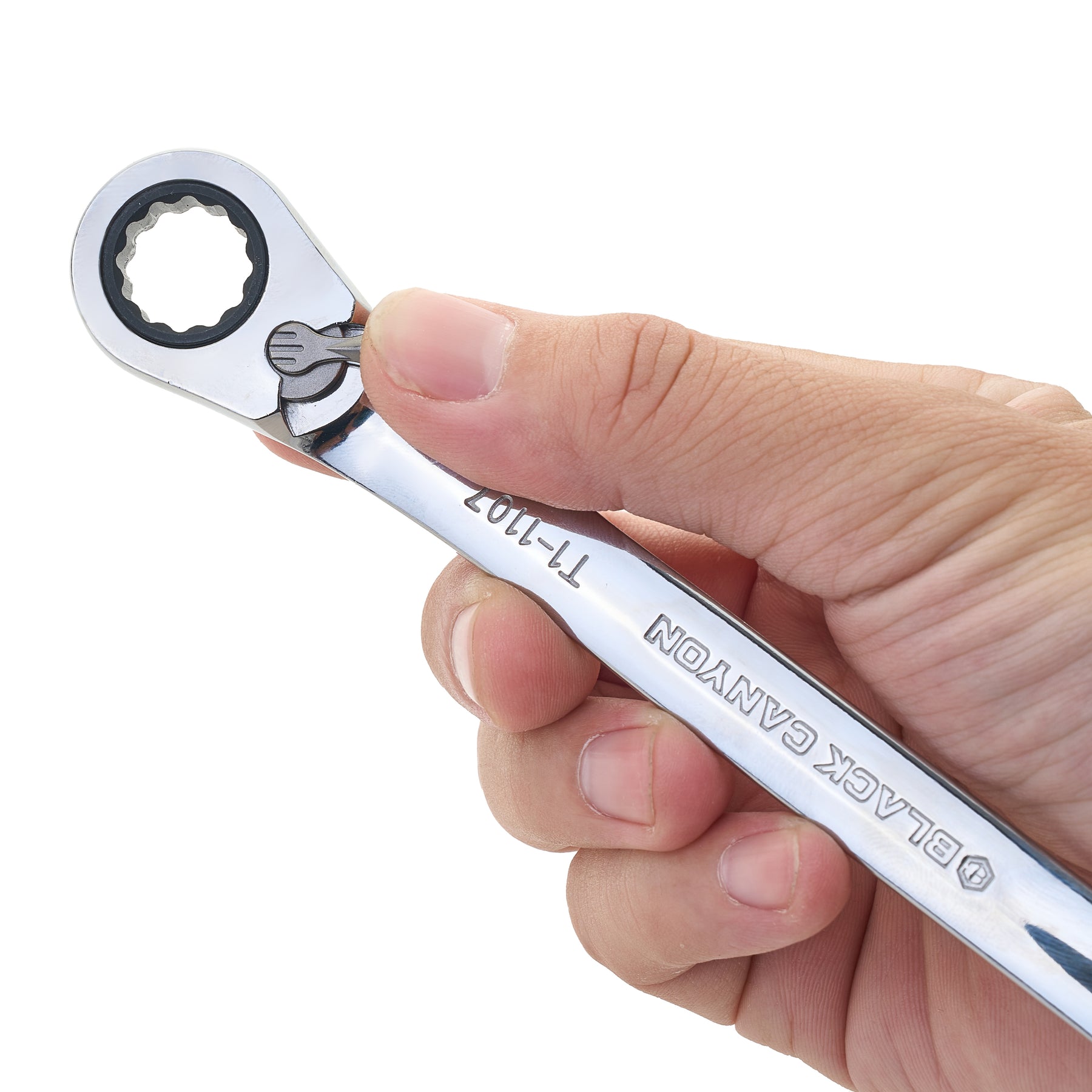 1/2" Ratcheting Combination Wrench, 12-Point Box End & Hex Opening