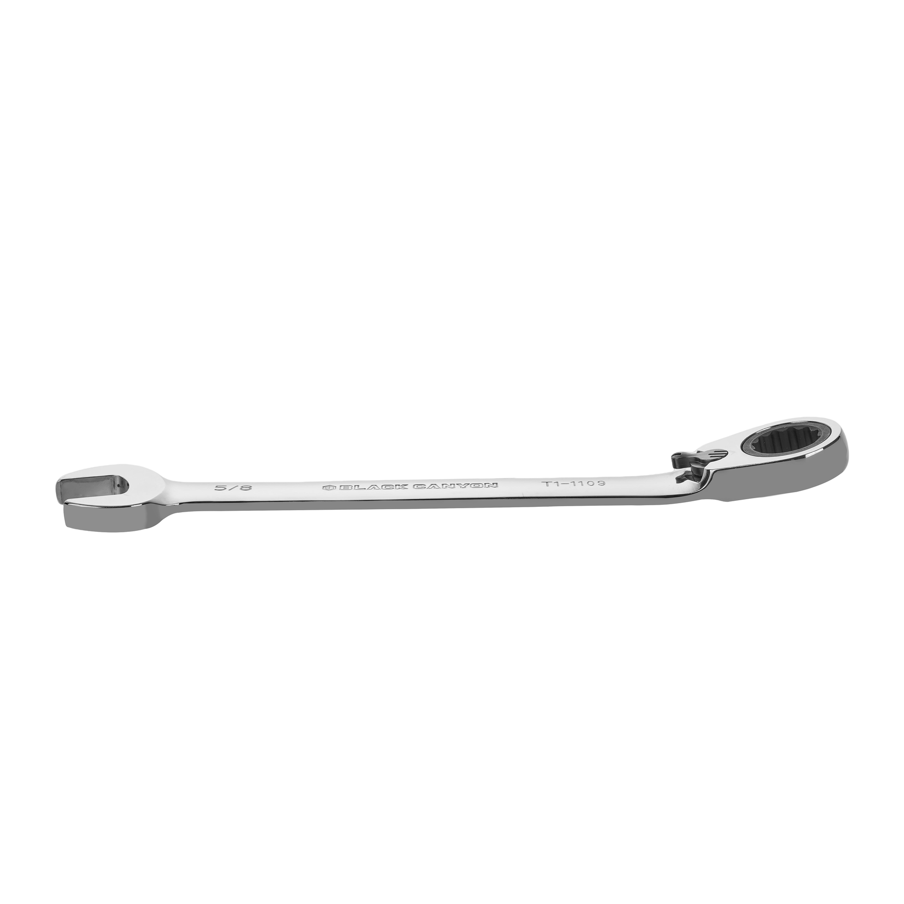 5/8" Ratcheting Combination Wrench, 12-Point Box End & Hex Opening