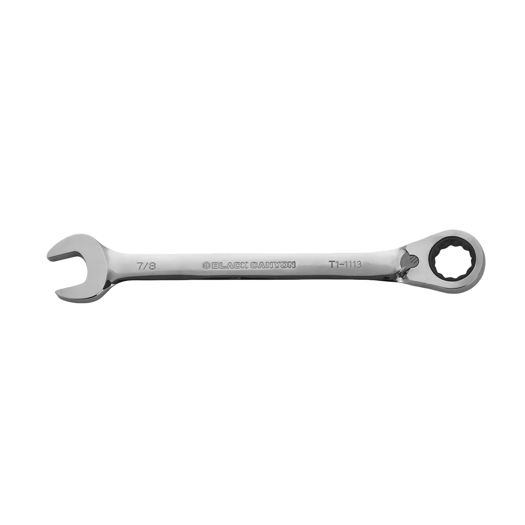 7/8" Ratcheting Combination Wrench, 12-Point Box End & Hex Opening