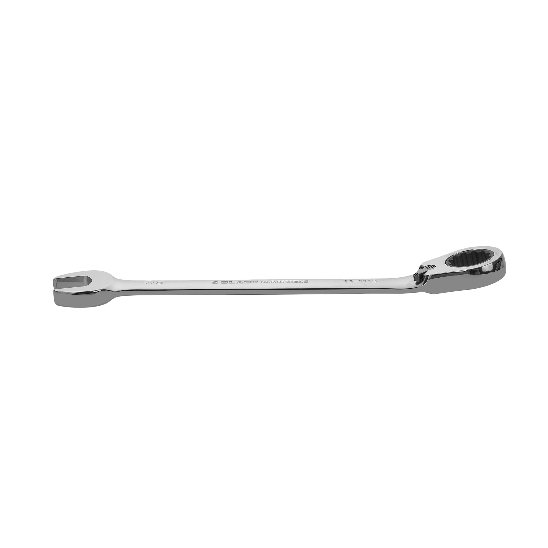 7/8" Ratcheting Combination Wrench, 12-Point Box End & Hex Opening