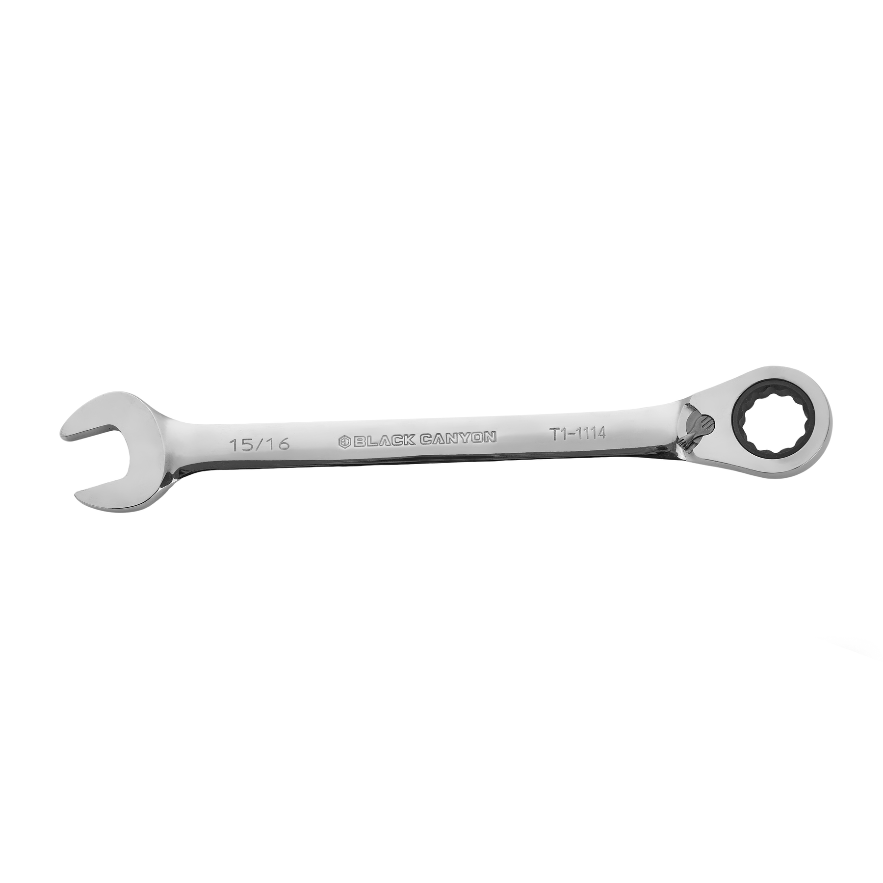 15/16" Ratcheting Combination Wrench, 12-Point Box End & Hex Opening