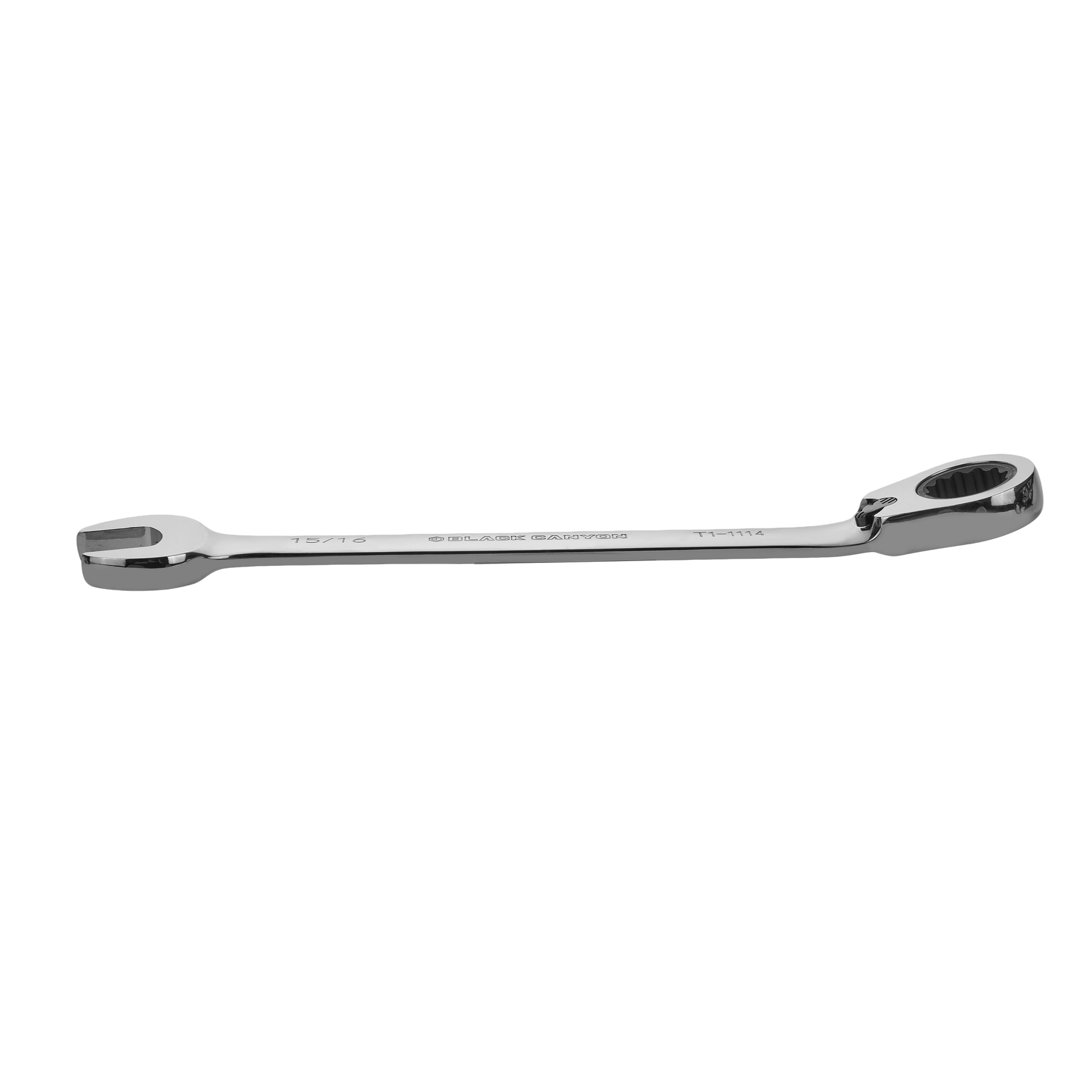 15/16" Ratcheting Combination Wrench, 12-Point Box End & Hex Opening