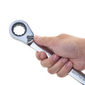 15/16" Ratcheting Combination Wrench, 12-Point Box End & Hex Opening