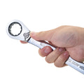 1" Ratcheting Combination Wrench, 12-Point Box End & Hex Opening