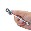 7mm Ratcheting Combination Wrench, 12-Point Box End & Hex Opening