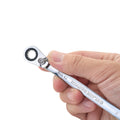 8mm Ratcheting Combination Wrench, 12-Point Box End & Hex Opening