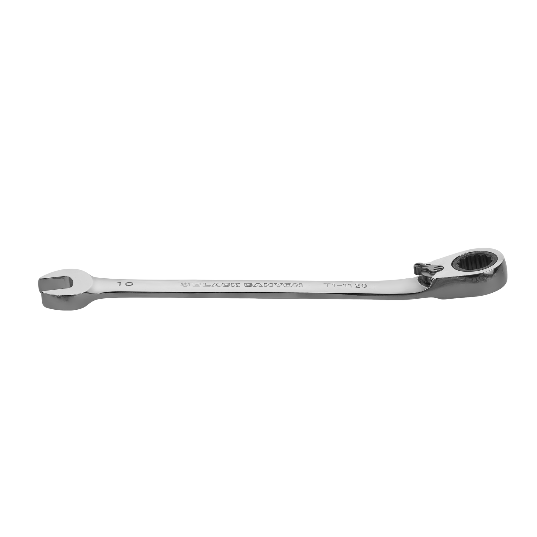 10mm Ratcheting Combination Wrench, 12-Point Box End & Hex Opening