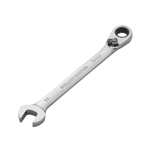 11mm Ratcheting Combination Wrench, 12-Point Box End & Hex Opening