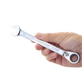 12mm Ratcheting Combination Wrench, 12-Point Box End & Hex Opening