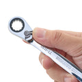 12mm Ratcheting Combination Wrench, 12-Point Box End & Hex Opening