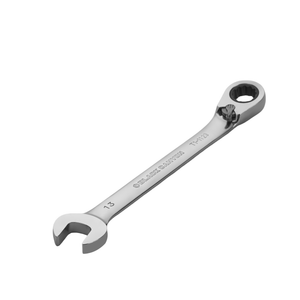 13mm Ratcheting Combination Wrench, 12-Point Box End & Hex Opening