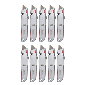 10-Piece Aluminum Retractable Utility Knife Set