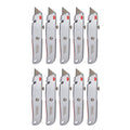 10-Piece Aluminum Retractable Utility Knife Set