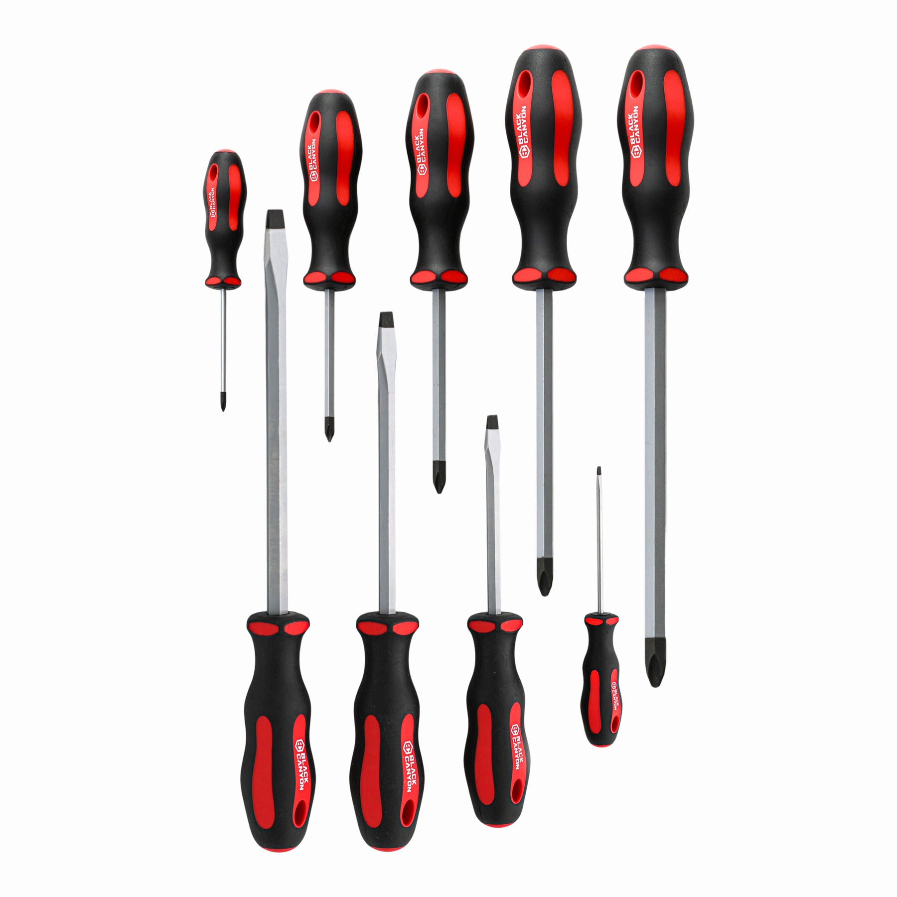 9-Piece Phillips and Slotted Screwdriver Set
