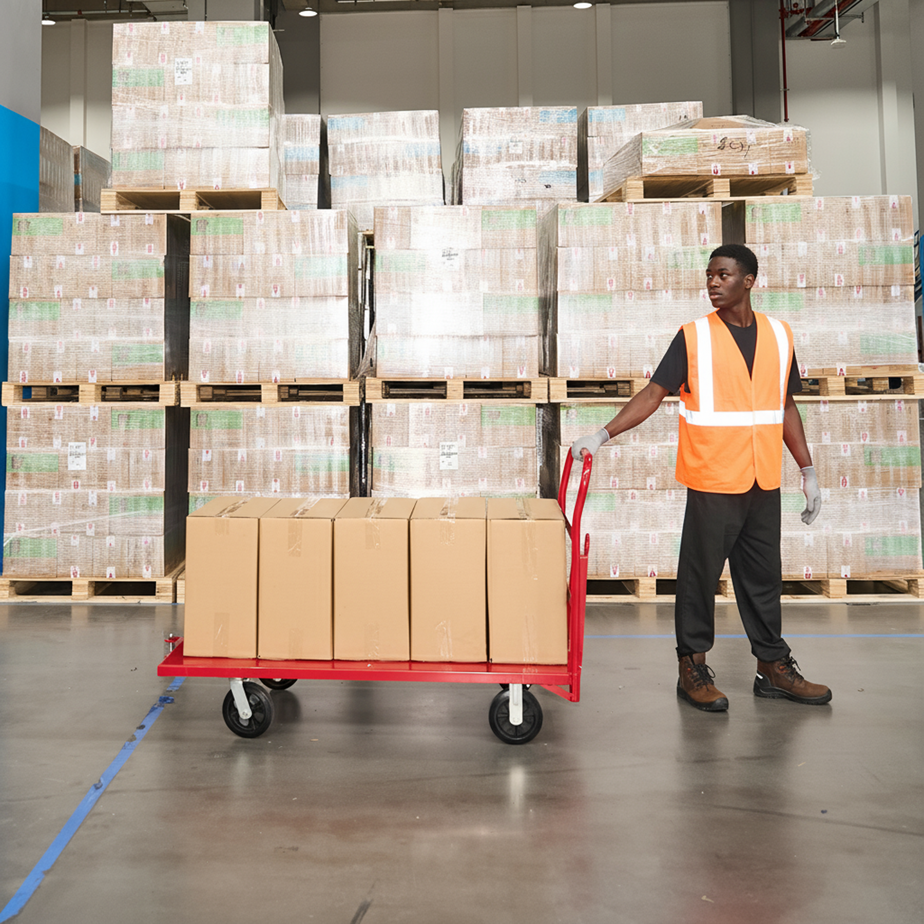 Towable Steel Platform Truck, 30"W x 60"L, 2000 lb. Capacity