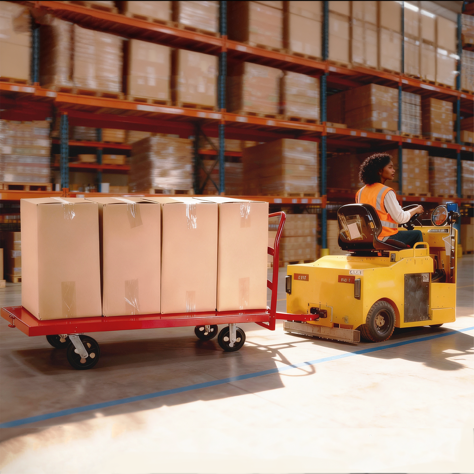 Towable Steel Platform Truck, 30"W x 60"L, 2000 lb. Capacity