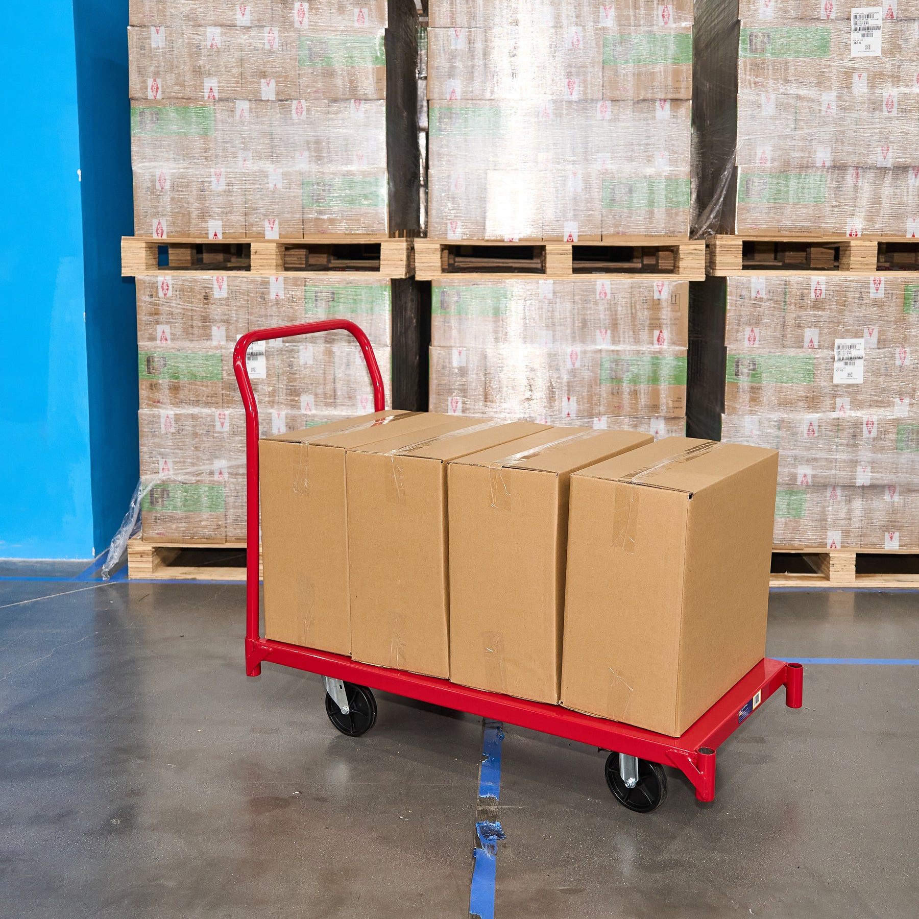 Steel Platform Truck, 24"W x 48"L, 1,600 lb. Capacity