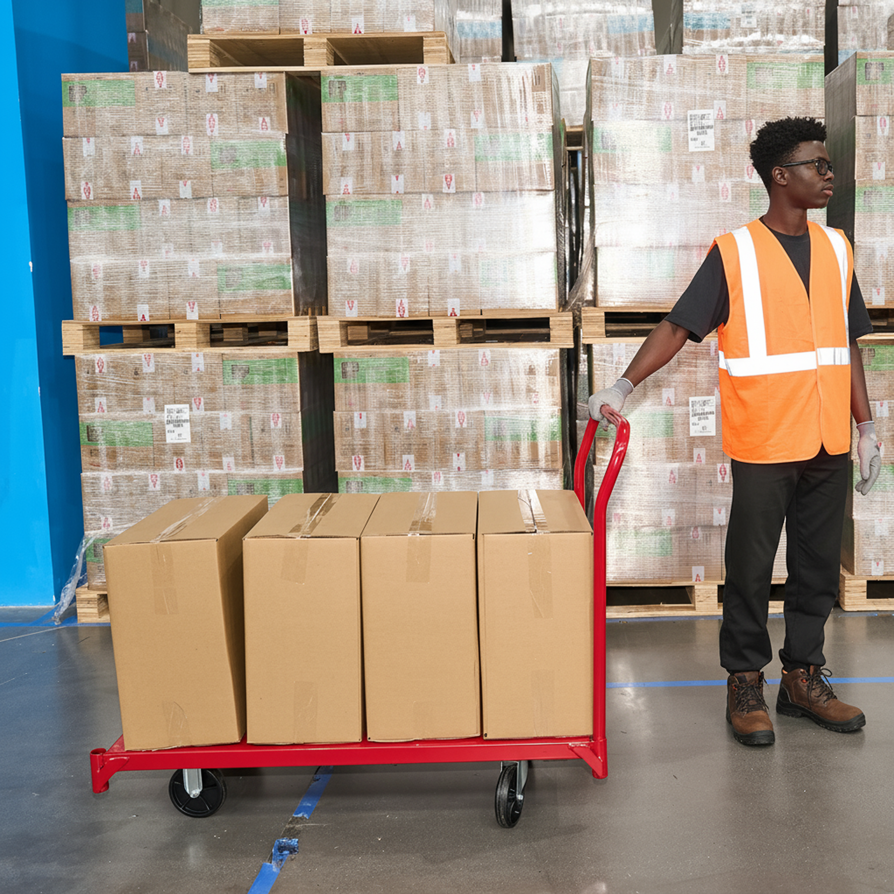 Steel Platform Truck, 24"W x 48"L, 1,600 lb. Capacity