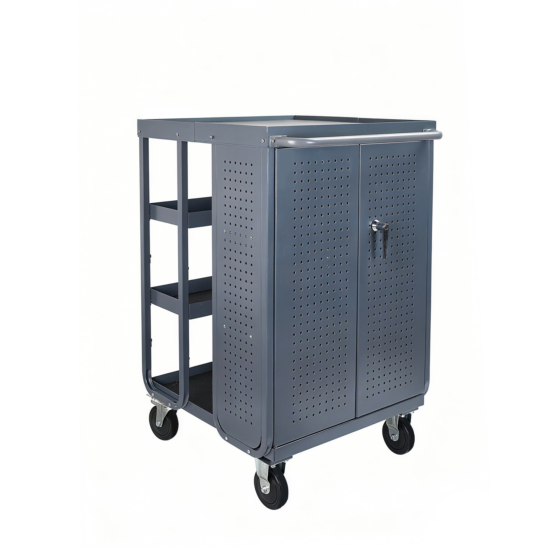 Receiving Cart with 4 Shelves, 28"L x 31"W x 44"H, 600lb Capacity