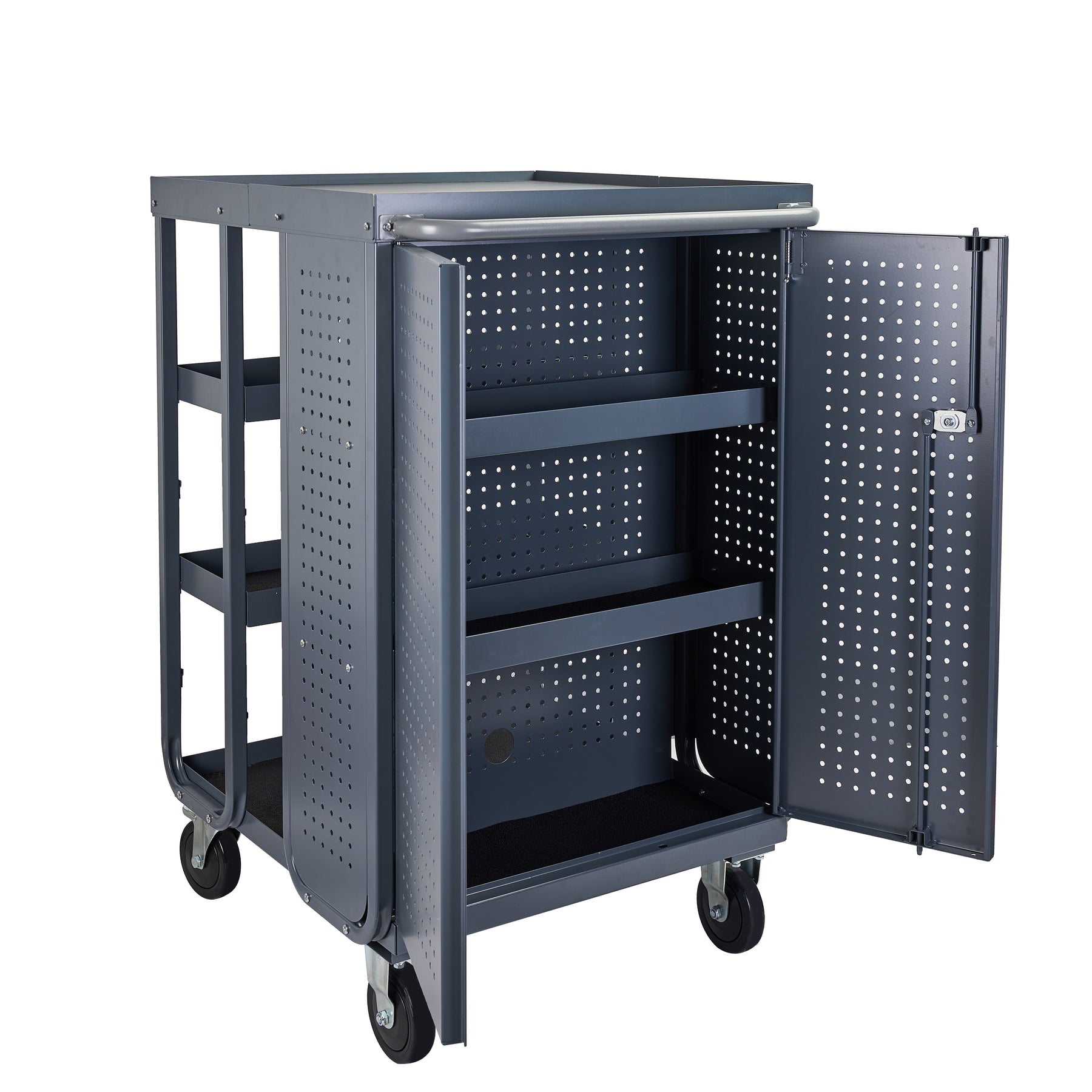 Receiving Cart with 4 Shelves, 28"L x 31"W x 44"H, 600lb Capacity