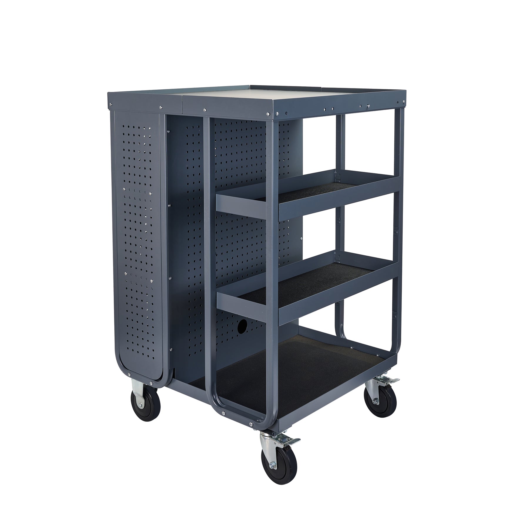 Receiving Cart with 4 Shelves, 28"L x 31"W x 44"H, 600lb Capacity
