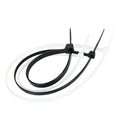 4 in and 8 in Cable Tie, White and Black , 400-Pack