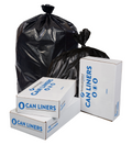 36x58" Heavy Duty LLDPE Liners, 55-60 Gallon Capacity, Black, 100 Bags