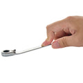 7/16" Ratcheting Combination Wrench, 12-Point Box End & Hex Opening