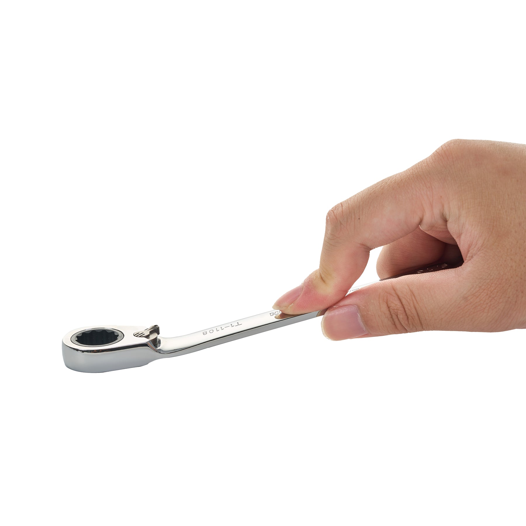 9/16" Ratcheting Combination Wrench, 12-Point Box End & Hex Opening