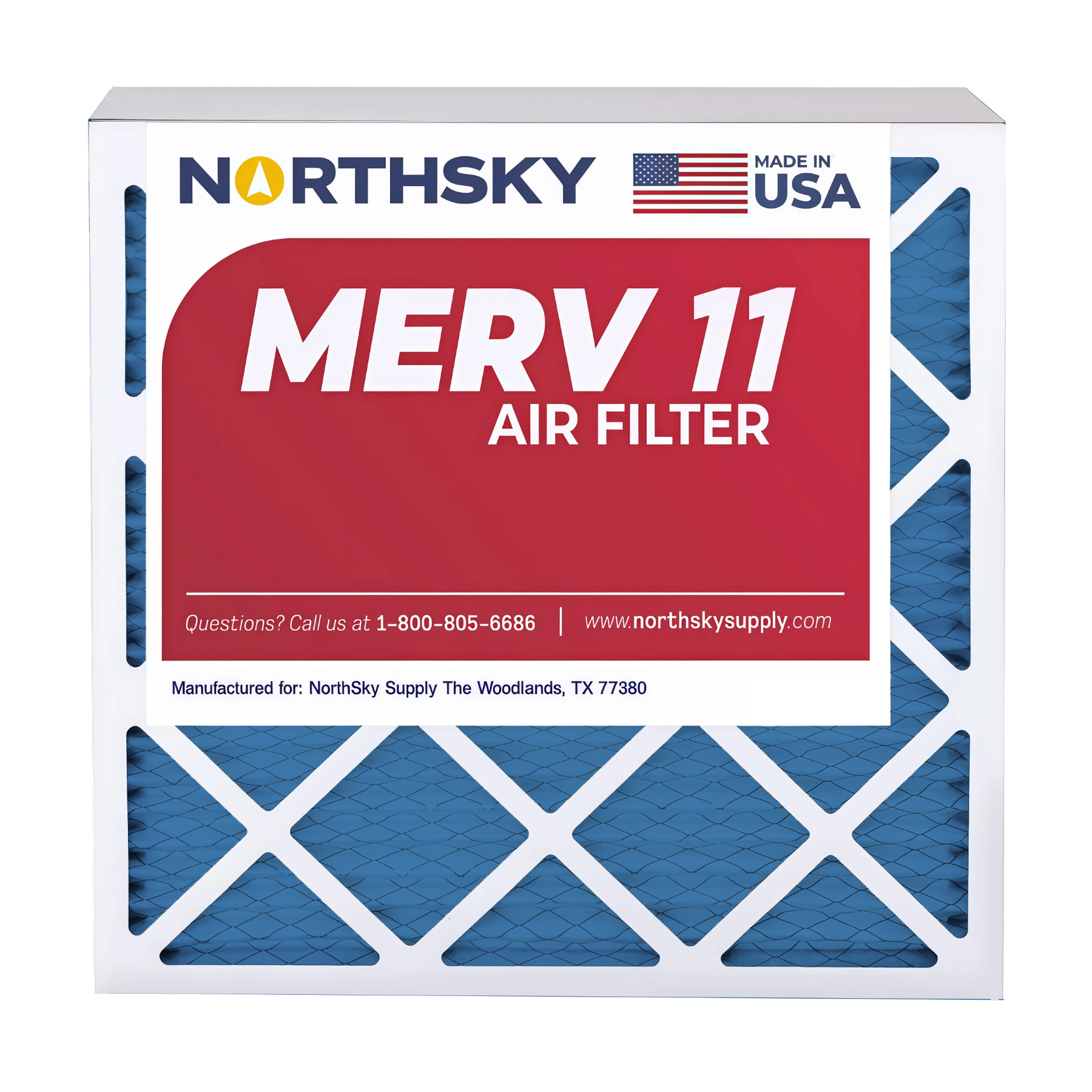 20x25x2 MERV 11 Pleated Air Filter